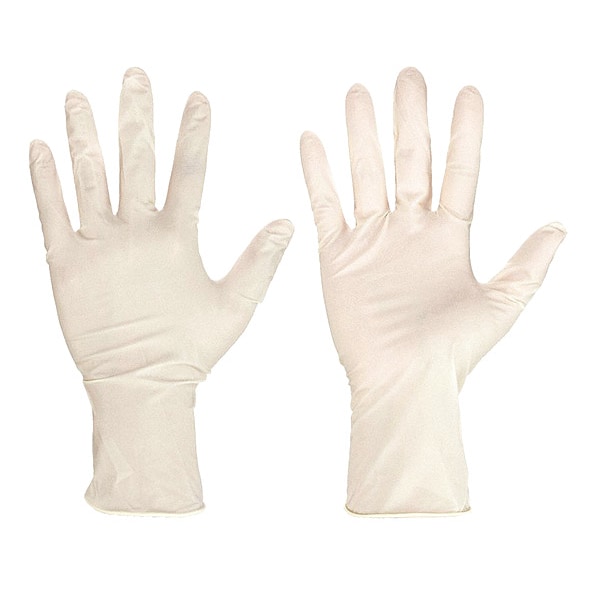 Migration Tage af et eller andet sted Mcr Safety Disposable Industrial/Food Grade Gloves, Natural Rubber Latex,  Powder Free, Natural, M, 100 PK (5055M) | Zoro