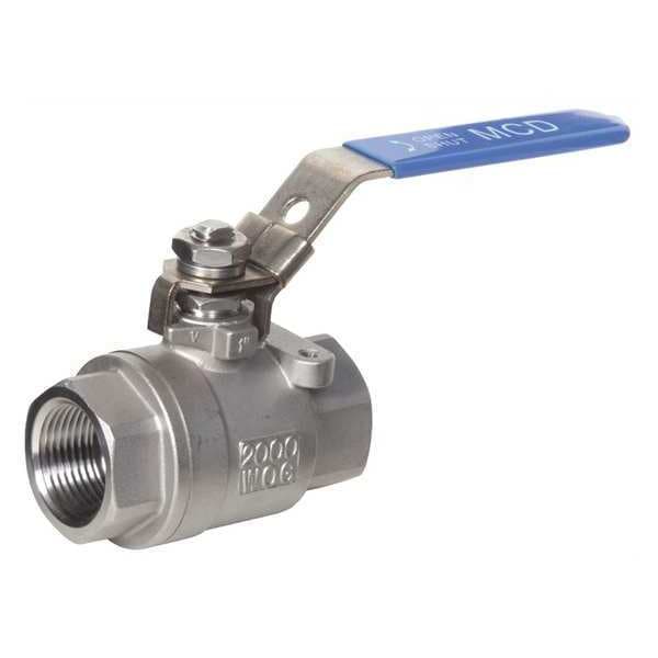 Midwest Control 2" FPT Stainless Steel Locking Ball Valve SSV200 Zoro