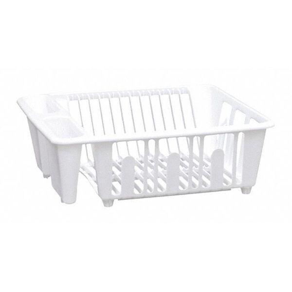 Rubbermaid Mini Dish Rack, Plastic, White SK0001 Zoro