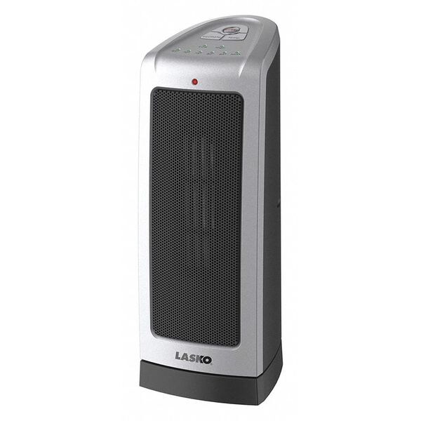 Lasko Tower Heater, w/Mechanical Thermostat, 1500W, Oscillating 5309 Zoro