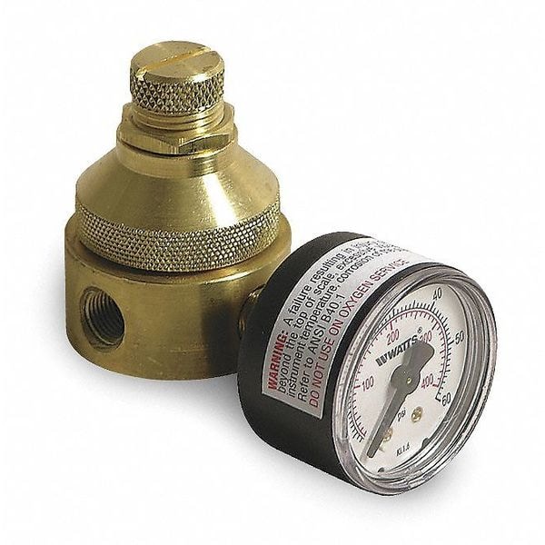 Watts Pressure Regulator, 1/4 In, 0 to 125 psi 560G 1/4 Zoro