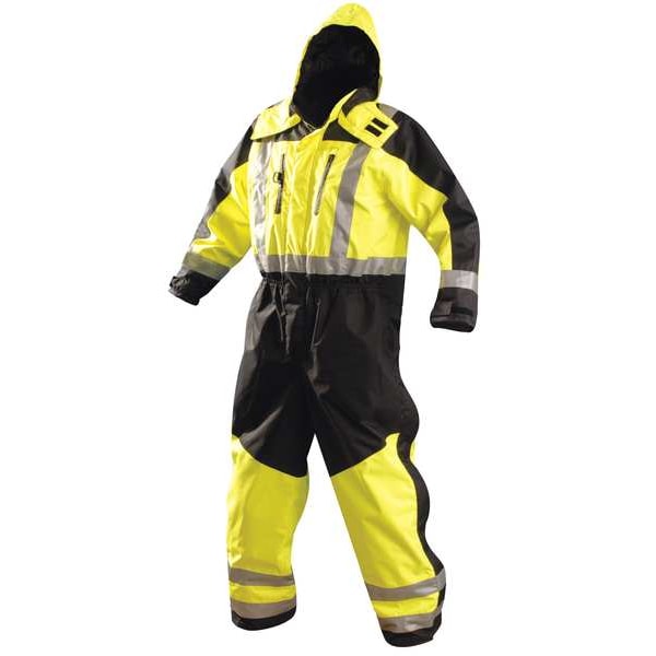 Occunomix Cold Weather Coverall Rainsuit, Polyester, 31 1/2