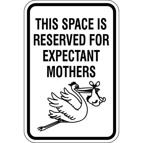 Lyle Expectant Mothers Parking Sign, 18" x 12, RP-127-12HA RP-127-12HA