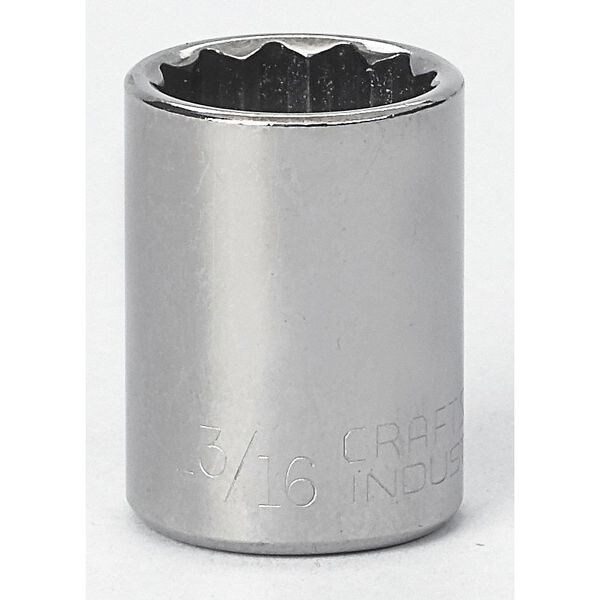 Craftsman Industrial 1/2" Drive, Spline SAE Socket, 12 Points 924263 Zoro