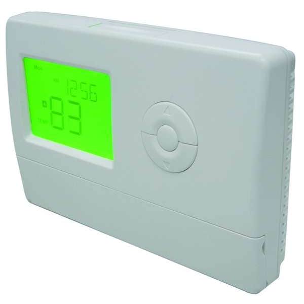 Dayton Low Voltage Thermostat, 5-1-1 Programs, 1 H 1 C, Hardwired/Battery 6EDZ9