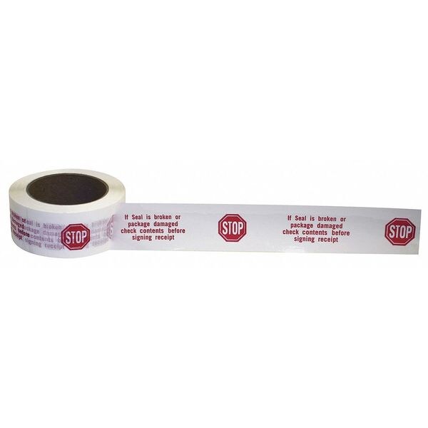 Intertape Carton Tape, Red/White, 48mm x 100m 6EME8 Zoro