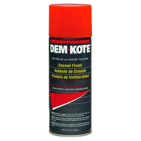DemKote Spray Paint, Safety Orange, Gloss, 10 oz 257673 Zoro