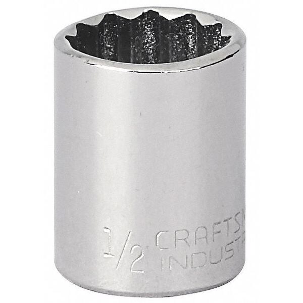 Craftsman Industrial 1/4" Drive, Spline SAE Socket, 12 Points 922059 Zoro