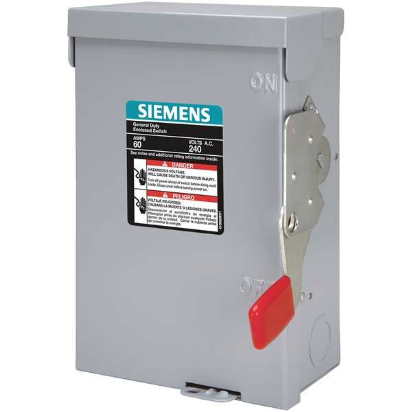 Siemens Nonfusible Air Conditioning Disconnect Single Throw Switch ...