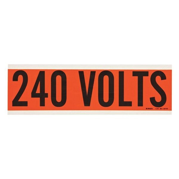 Brady Voltage Card, 1 Marker, 240 Volts 44110