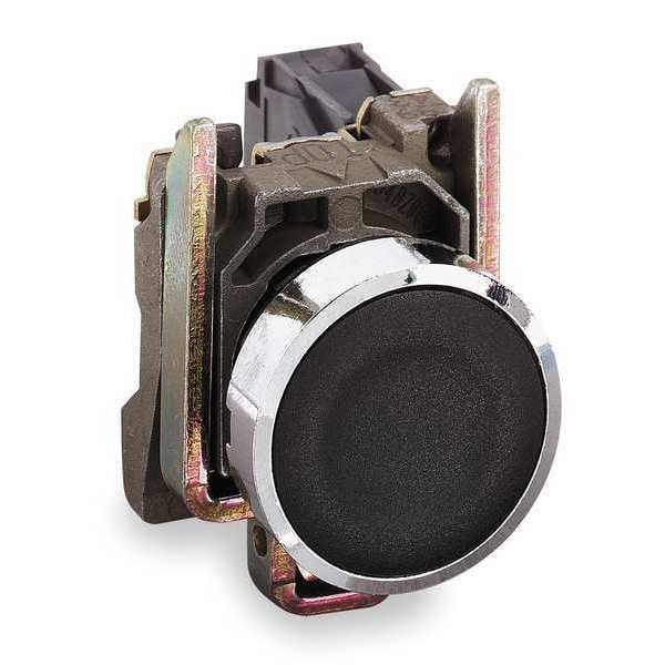 Schneider Electric Non-Illuminated Push Button, 22 mm, 1NO/1NC, Black XB4BA25