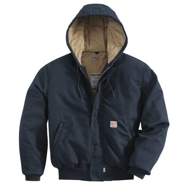 Carhartt Flame-Resistant Jacket w/Hood, Ins, Nvy, XL FRJ237 DNY REG XLG ...