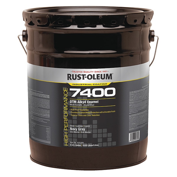 RustOleum 975300 210.71 5 gal. Navy Gray High Gloss Oil Interior