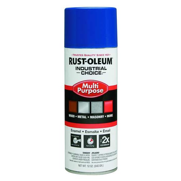 Rust-Oleum Spray Paint, OSHA Safety Blue, Gloss, Solvent, 12 oz 1624830 ...