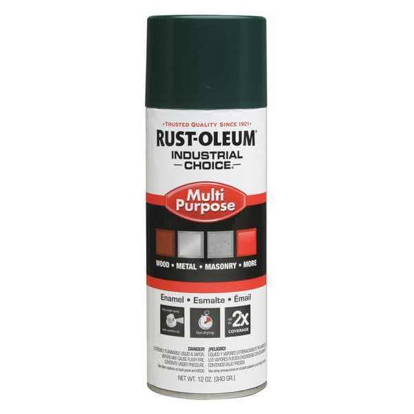 Rust-Oleum Spray Paint, Hunter Green, Gloss, 12 oz 1638830 | Zoro