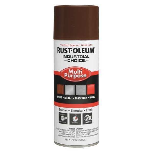 Rust-Oleum Spray Paint, Leather Brown, Gloss, 12 oz. 1674830