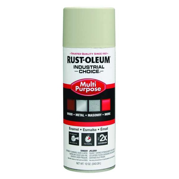 RustOleum Spray Paint, Almond, Gloss, 12 oz 1672830 Zoro