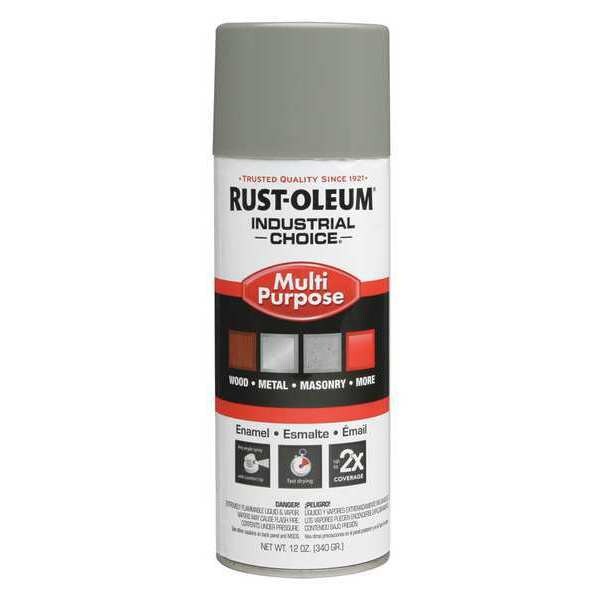 RustOleum Spray Paint, Dove Gray, Gloss, 12 oz 1684830 Zoro