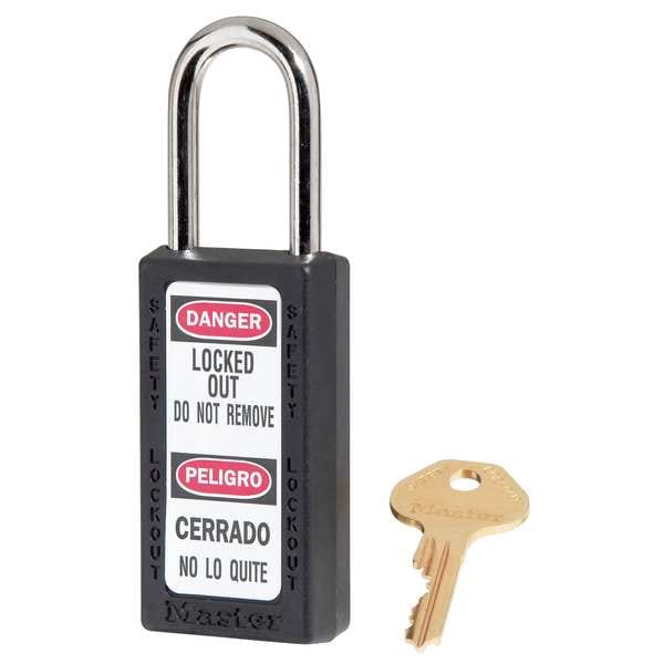 Lockout Padlock, KA, Black, 1/4 in, PK3 Master Lock Lockout Padlock, KA, Black, 1-1⁄4\"H 3KALHBLK-0390 | Zoro