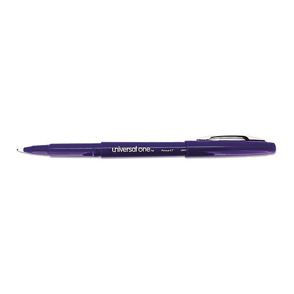 Universal One Porous Point Rollerball Pen, Medium 0.7 mm, Blue PK12