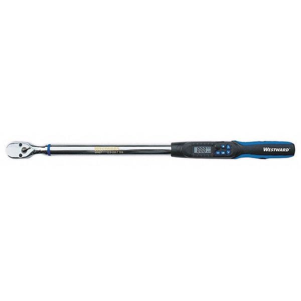 Westward Elect Torque/Angle Wrench, 1/2 In, Fixed 6PAE7