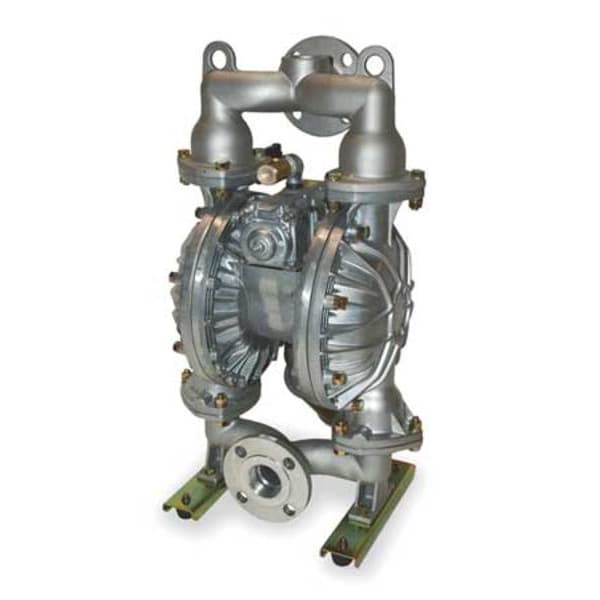 Dayton Double Diaphragm Pump, Aluminum, Air Operated, PTFE, 120 GPM 6PY57