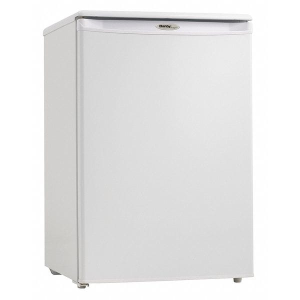 Danby Compact Refrigerator and Freezer, 4.3 cu ft, White DCR044A2WDD Zoro