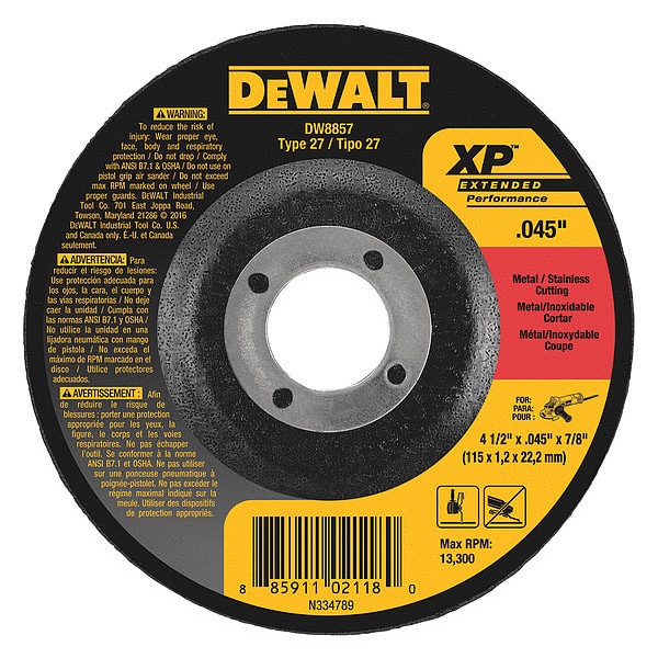 ワタ4/5 Dewalt 4-1/2