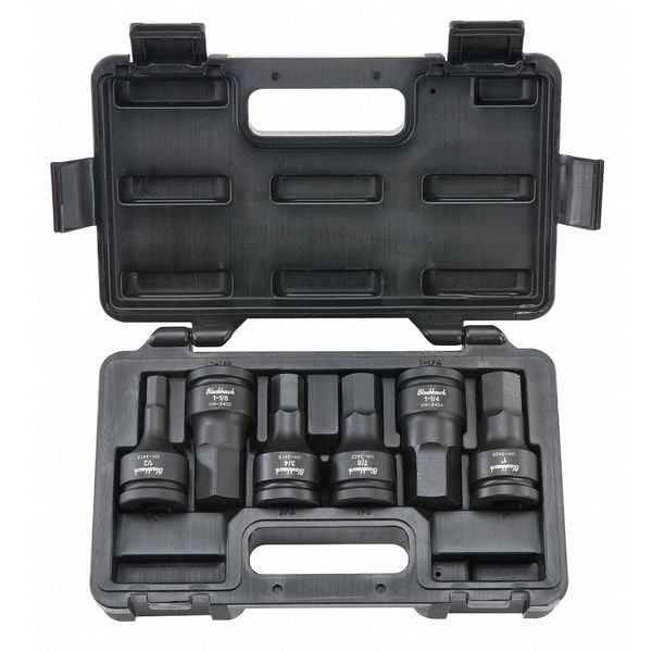 Blackhawk By Proto 3/4" Drive Socket Set, SAE, 6 pcs UH3406S Zoro