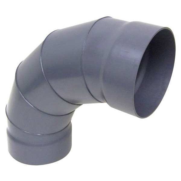 Plastic Supply PVCEC08 226.00 90 Degree Elbow, 8 in Duct Dia, Type I