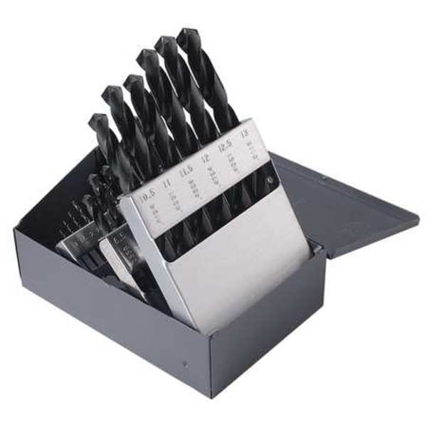 ChicagoLatrobe 25PC 135° HeavyDuty Jobber Length Drill Set ChicagoLatrobe 150ASP Steam Oxide