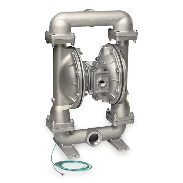 Sandpiper Double Diaphragm Pump, Stainless steel, Natural Gas Operated, 150 GPM G20B1STTXNSX00.