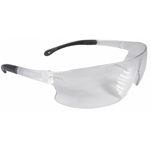 Radians RS111 1.49 Safety Glasses, Wraparound Clear Polycarbonate