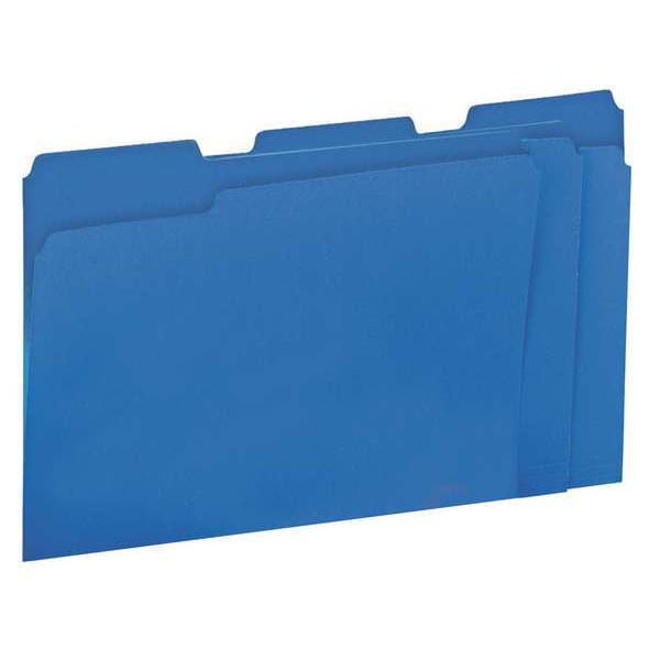 Universal One File Folders 91/2" x 113/4", Light Blue, Pk100 UNV10501