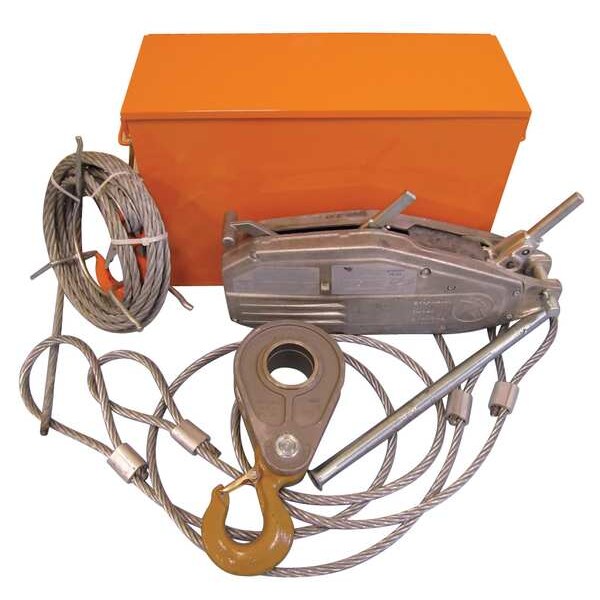 Tractel Griphoist Rescue Kit, 4,000 lb. (2 Ton), 60ft. Lift, TU28K ...