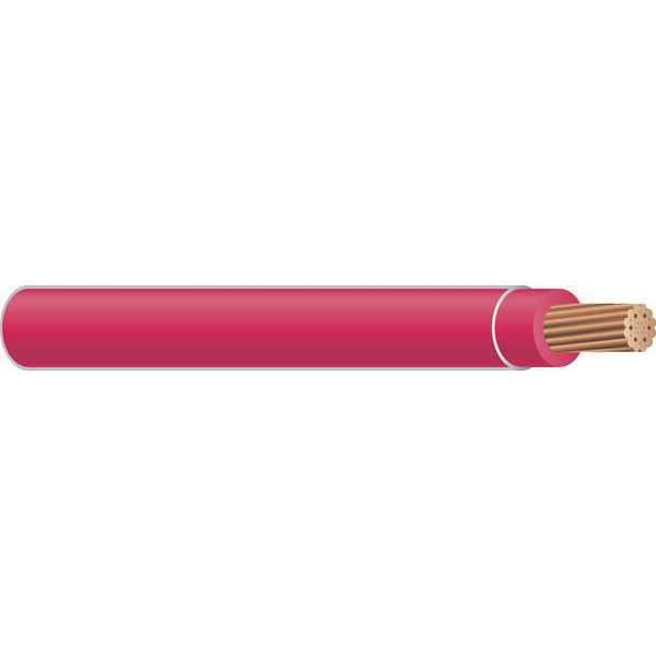 Southwire Building Wire, THHN, 2 AWG, 500 ft, Red, Nylon Jacket, PVC Insulation 20501301