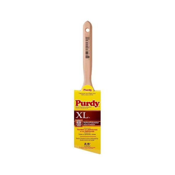 Purdy 2-1/2" Angle Sash Paint Brush, Nylon/Polyester Bristle, Hardwood Handle 144152325