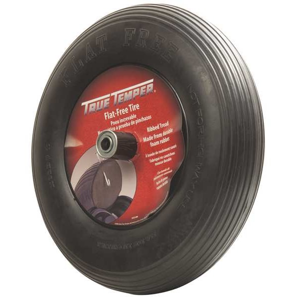 Jackson Wheelbarrow Tire, Ribbed, 16 In. Dia. FFTCCGR Zoro
