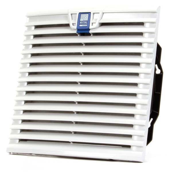 Rittal Axial Fan, Square, 115V AC, 1 Phase, 156 cfm, 10 1/10 in W 