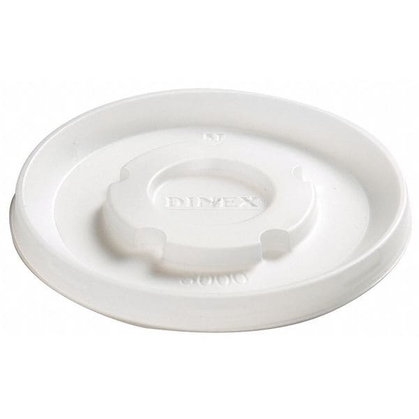 Dinex Lid for 8 oz. Hot Cup, Flat, Non Vented, Translucent, Pk1500 DX30008714