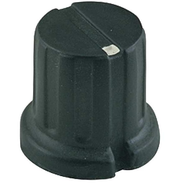 Davies Control Knob, 1/4" Thread Size, Bushing, Brass Type, 0.36" c