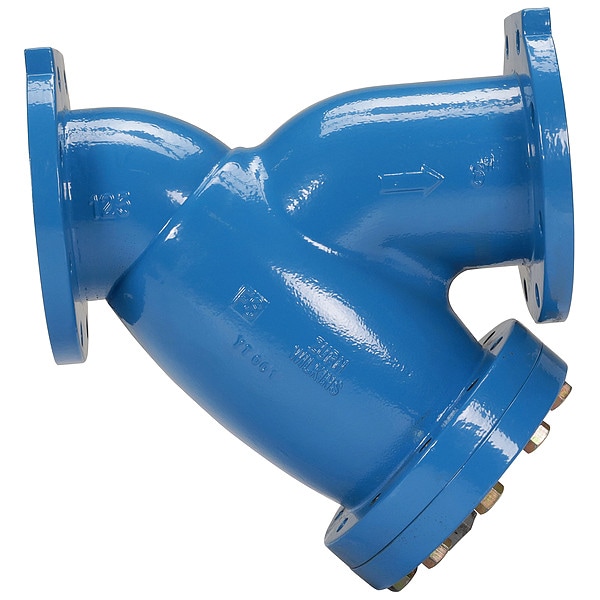 Zurn Ductile Iron Wye Type Strainer, 6 in Pipe 6FSC Zoro