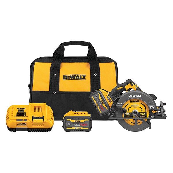 Dewalt Circular Saw Kit, 71/4In Dia. Blade DCS578X2 Zoro