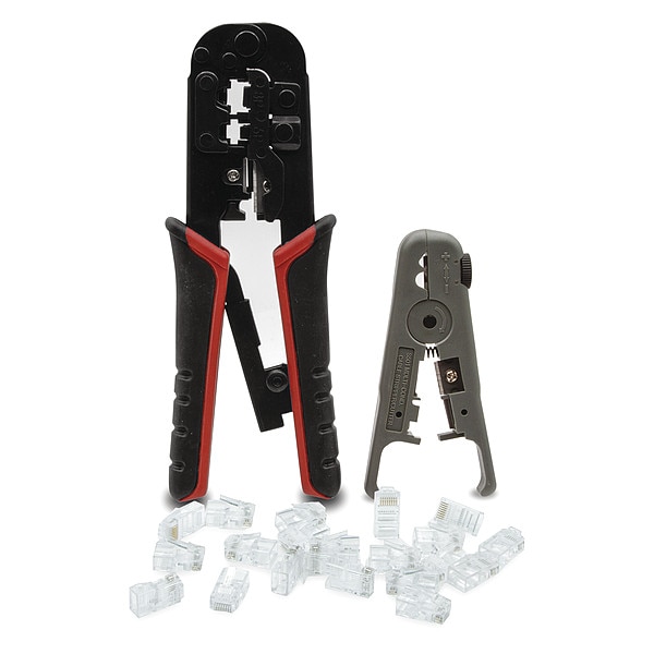 Triplett High Performance Crimper & Connector Kit CAT5-HP-KIT | Zoro