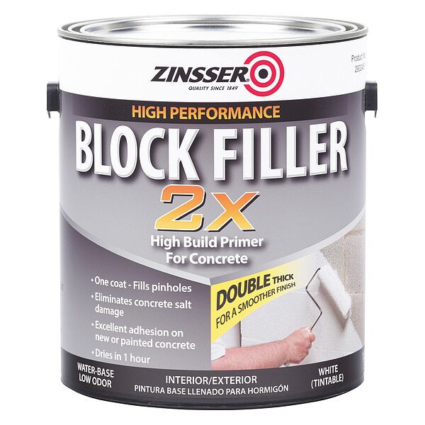 Zinsser Primer,Water,Acrylic,1 gal. Size,White (293245) Zoro
