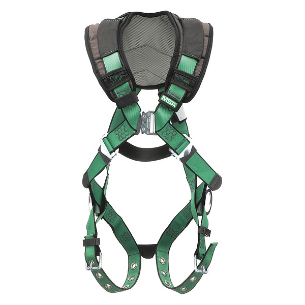 Msa 10206088 135.56 Safety Harness, Vest Style, XS, Polyester, Green