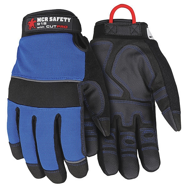 Mcr Safety Mechanics Glove, XL, Full Finger, PR 918XL