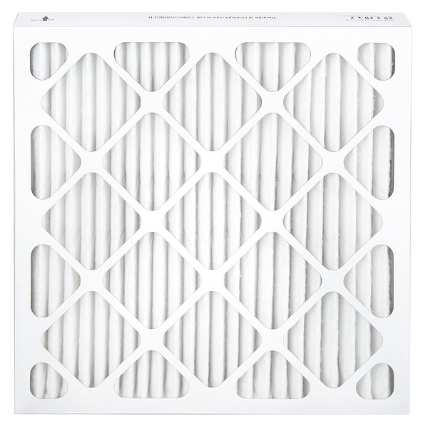 Zoro Select 20x20x2 Synthetic Pleated Air Filter 60RD86 Zoro