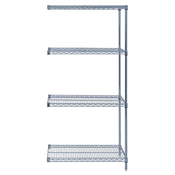 Quantum Storage Systems Wire Shelving AddOn Kit, Gray AD633636GY Zoro