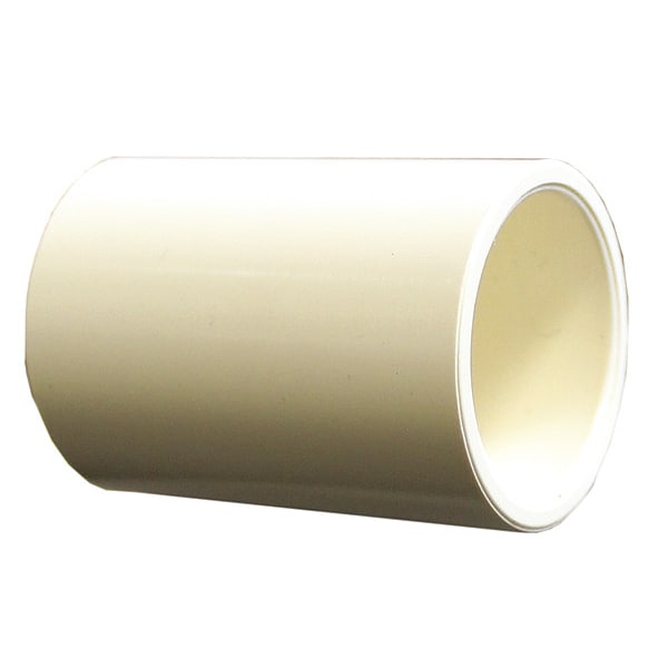 Lasco Fittings CTS Coupling, 3/4 in, Schedule 40, White 4129007 Zoro